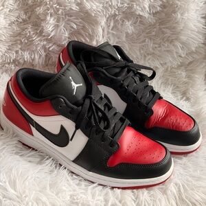 Jordan Men's Red, Black, and White Sneakers